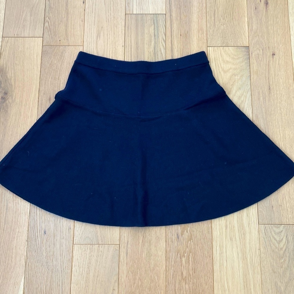 Tahari Wool Blend Navy Skirt